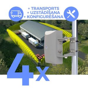 Forteza mikroviļņu barjeru komplekts ar uzstādīšanu